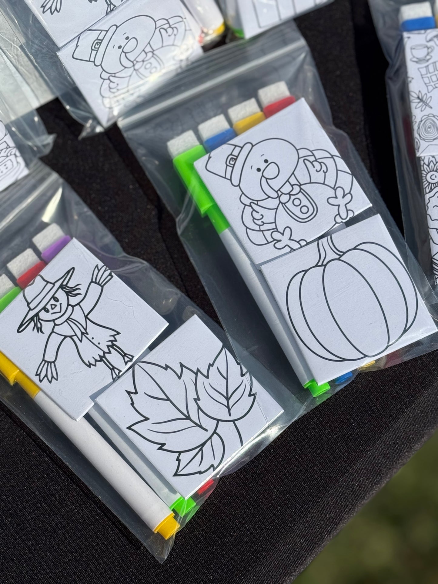 Reusable Coloring Magnets (Fall themed)